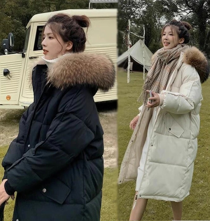 ダウンコート 韓国風 ロングコート フード付き フェイクファー 可愛い 厚手 中綿ジャケット 中綿コート レディース 通勤 通学 黒 ダウンジャケット 大きいサイズ カジュアルコート 防風 防寒コート