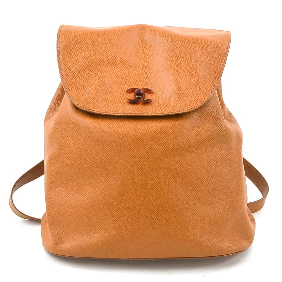 シャネル CHANEL リュック ココマーク レザー ブラウン ゴールド レディース e60276g 109,000円