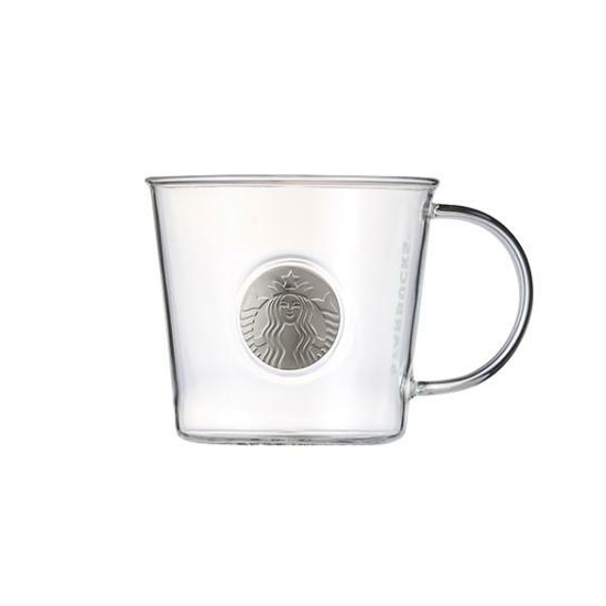 [韓国正品グッズ] シルバーサイレンバッジ耐熱グラス355ml
