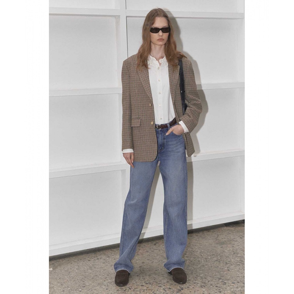 DUNST FOR Women 90S ワイドレッグ ジーンズ クラシック ブルー_UDPA3C206B2