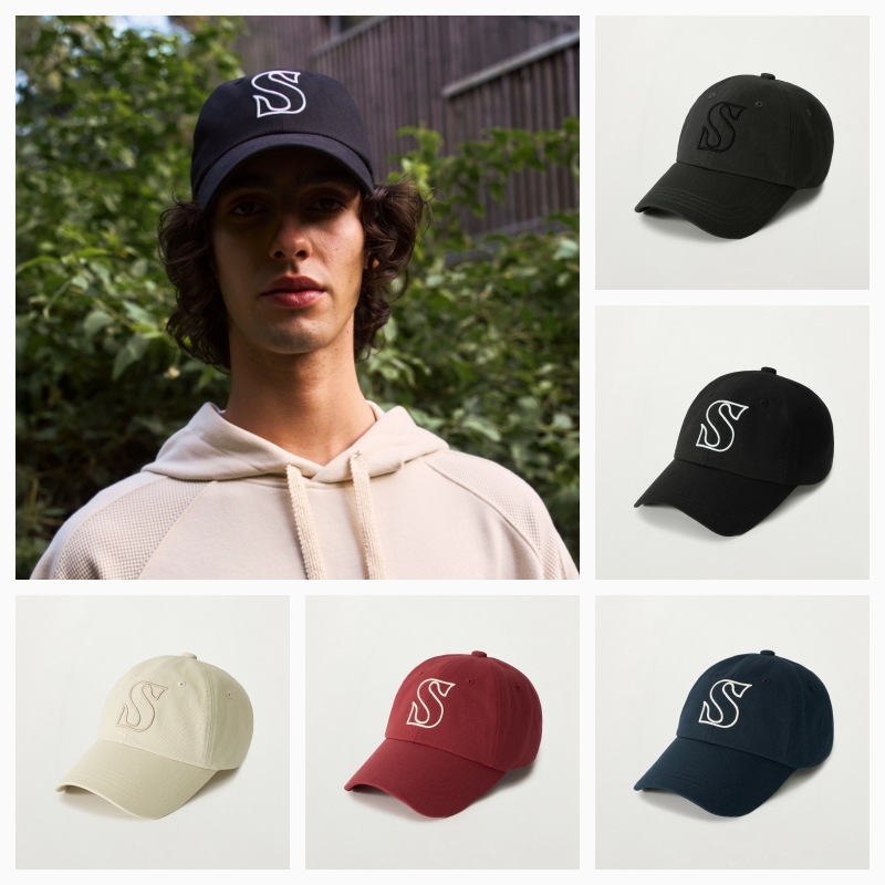 【SATUR】26SS S LOGO VINTAGE CASUAL BALL CAP : 5COLORS