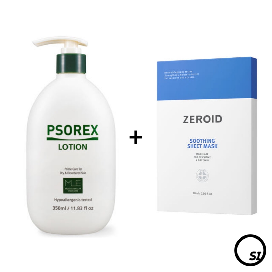 【SET】ソレックス ローション 350ml + スージング シート マスクパック 5枚