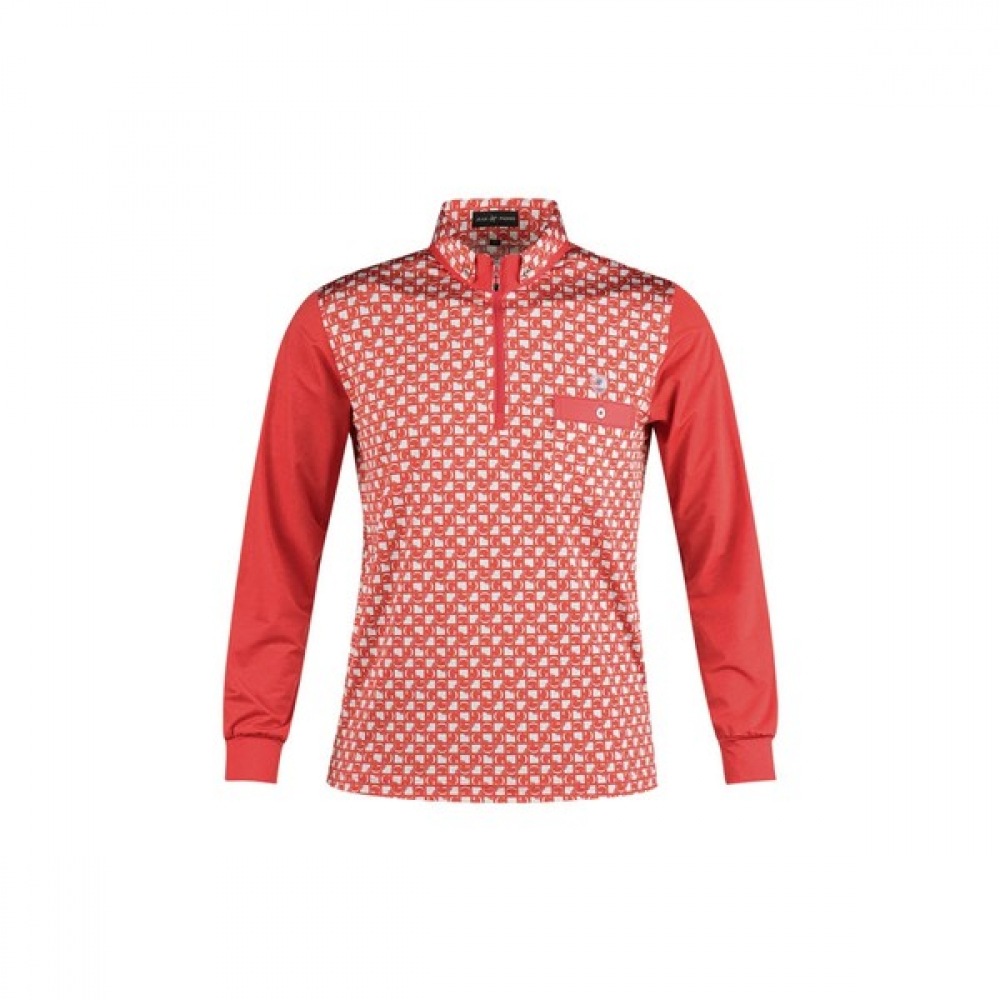 (ラックスゴルフ) ラックスゴルフジャンフィールドメンズ柄ハーフジップアップ長袖ゴルフシャツ AJP3S402 6,435円