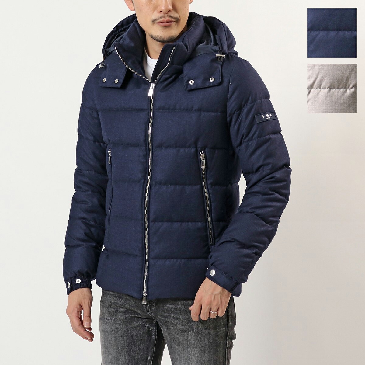 TATRAS タトラス Rライン ダウンジャケット DOMIZIANO ドミッツィアーノ MTAT22A4289-D メンズ シルクウール フード付き ブルゾン カラー5色