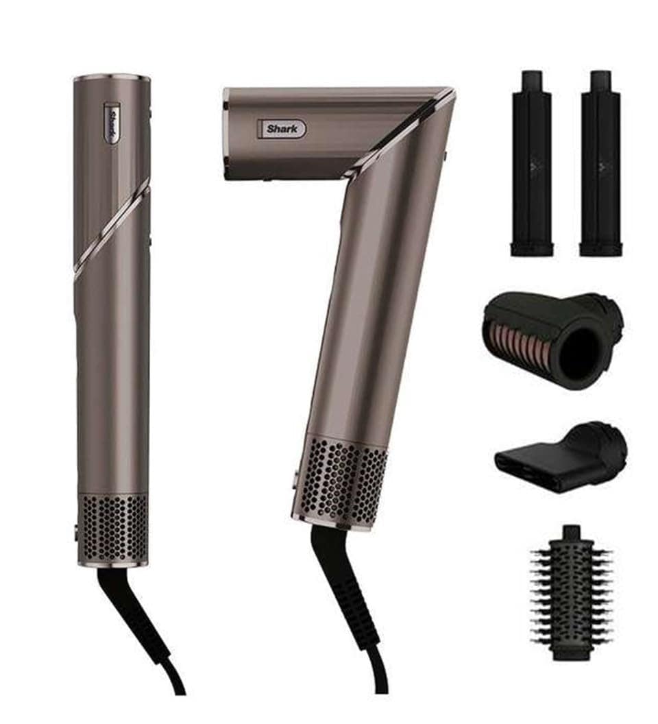 Qoo10最安値挑戦 シャ－ク ドライヤー FlexStyle ヘアドライヤー ツヤ 速乾 HD434JBR モカシルバー