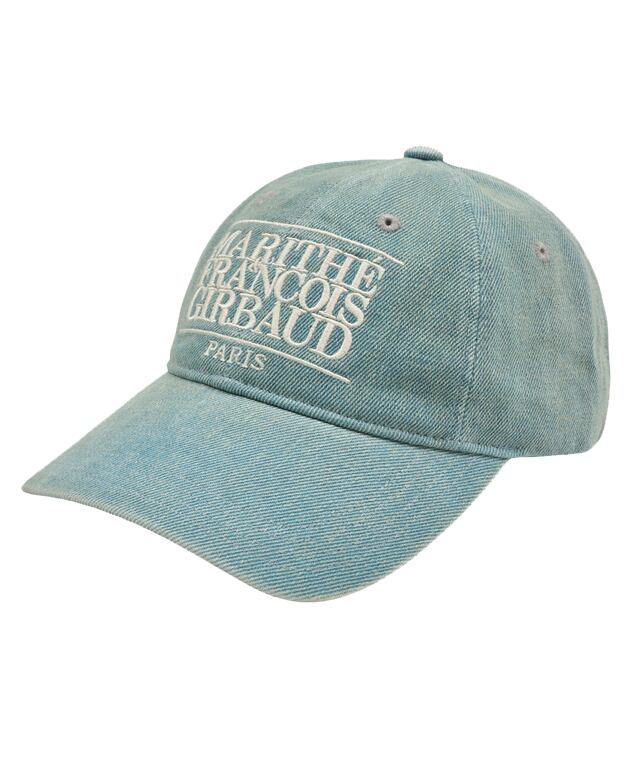 DENIM WASHING CLASSIC LOGO BALL CAP[BLUE]