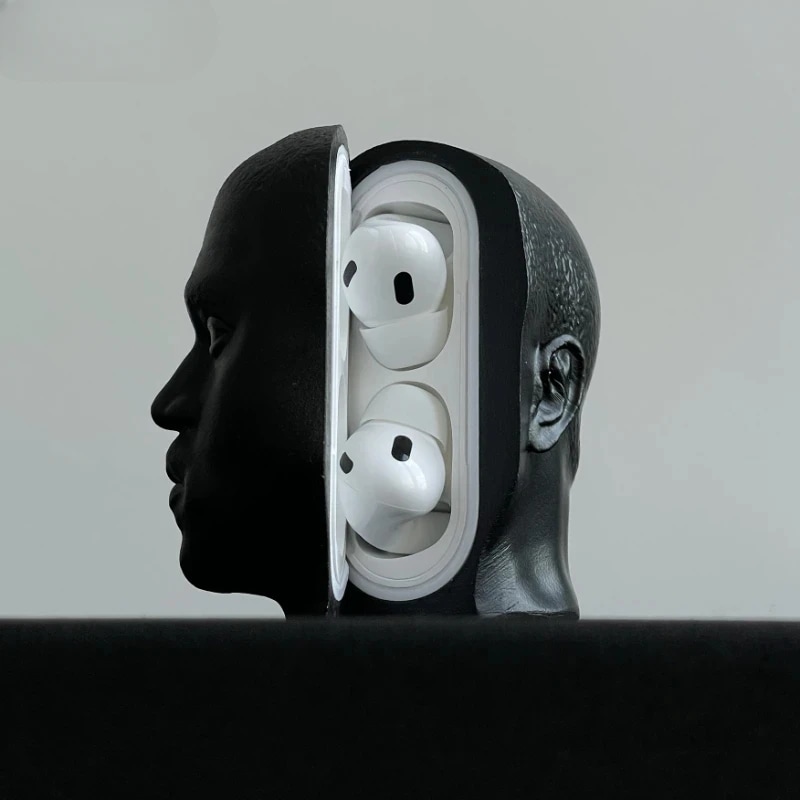 ModernArt-彫刻Airpodsイヤホンケース Echome ハイクオリティーデザイン アートデザイン 耐衝撃 レジン樹脂 アクセサリー AirpodsPro 1 2 7,897円