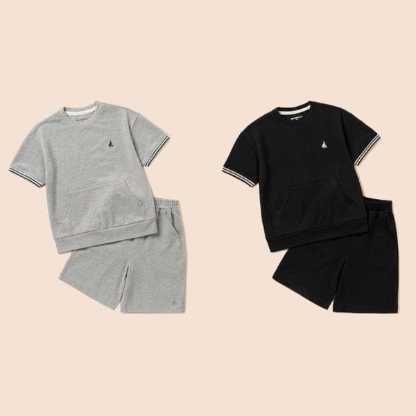 [BEANPOLE KIDS] 26SS カンガルーポケットピケ上下セット (2種 択1)