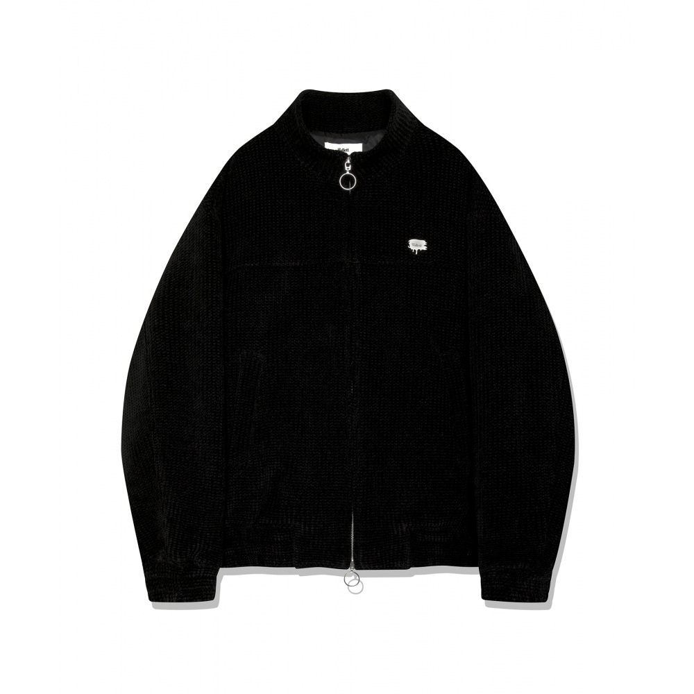 FALLETTハイネックワッフルブルージョンブラック