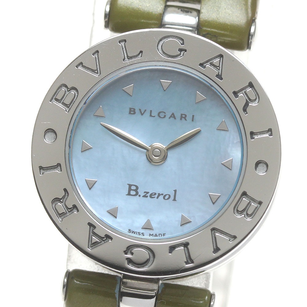ブルガリ BVLGARI BZ22S B-zero1 ブルーシェル文字盤 クォーツ レディース _838676【中古】