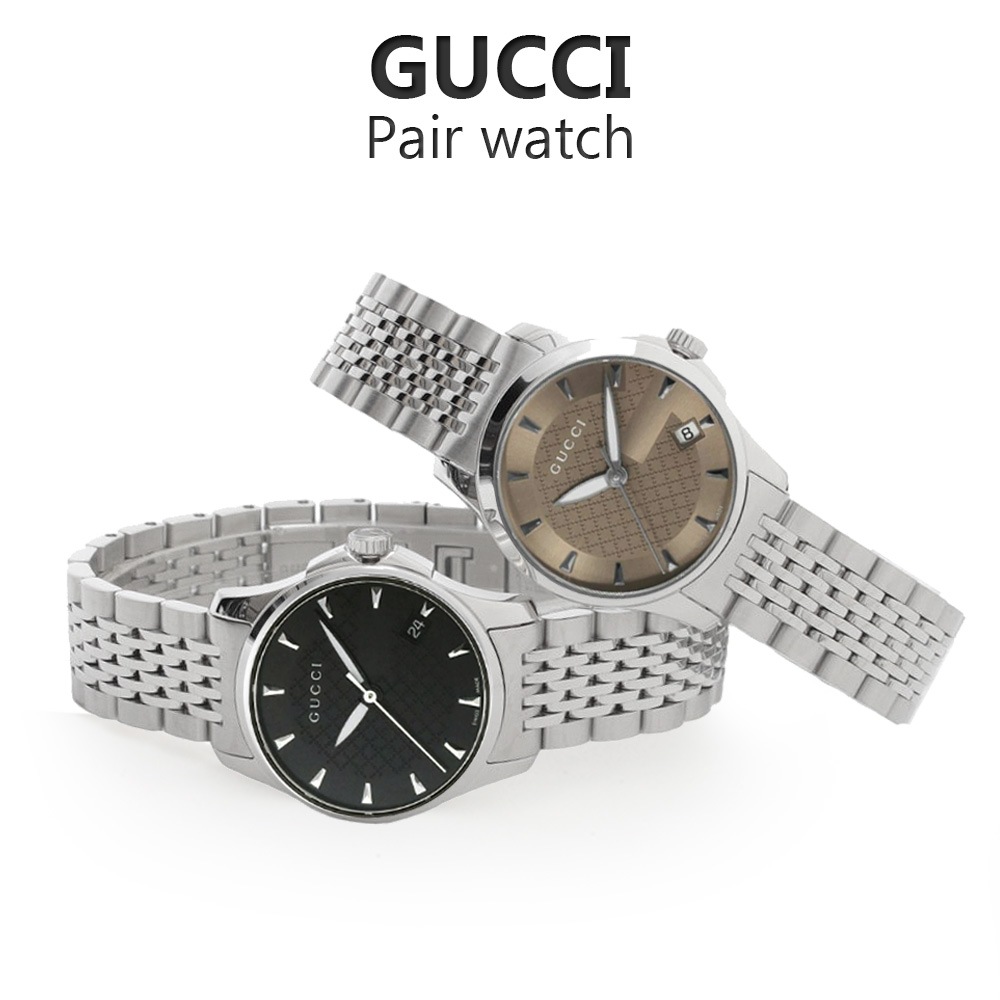 G-TIMELESS YA126502 YA126503 腕時計 ブラック シルバー ブラウン クオーツ タイムレス クオーツ メンズ レディース