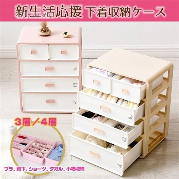 収納ボックス 下着収納ケース 衣装ケース 収納ケース 防湿 防カビ 多機能 衣類 靴下 ネクタイ