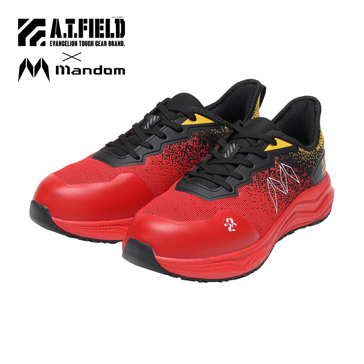 【在庫有・即納】【数量限定】A.T.FIELD マルゴ セーフティースニーカー レッド 27cm TG-003E 安全靴 エヴァンゲリオン 弐号機 EVA 惣流・アスカ・ラングレー