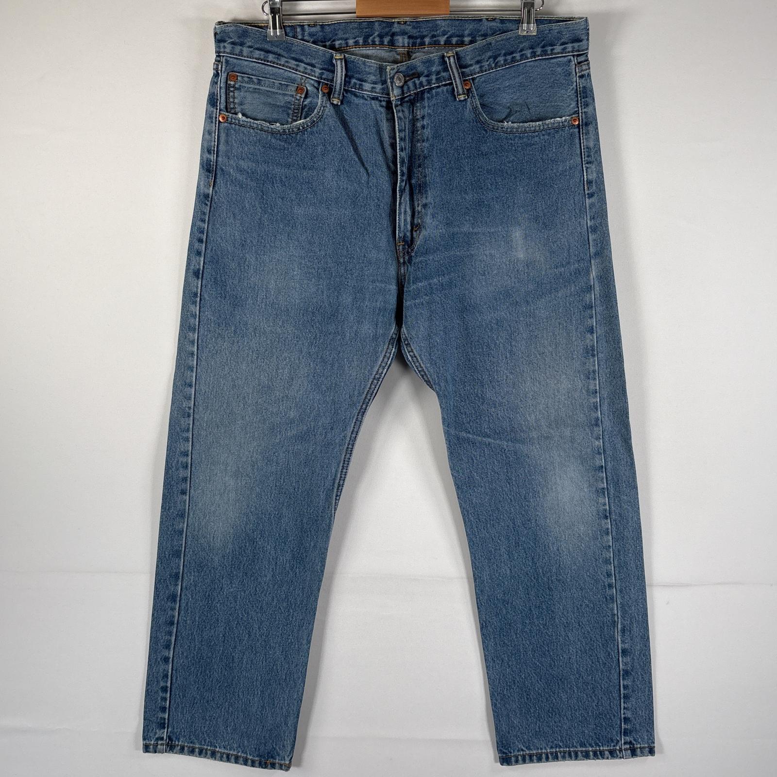 古着 デニムパンツ 505 ブルーデニム ジーンズ ジーパン ストレート 大きいサイズ w38 L29 インディゴブルー メンズ