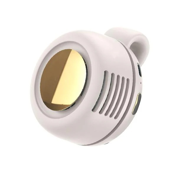 大人気！ 扇風機 クリップ USB充電式 コンパクト ホワイト 首掛け扇風機 腰掛け 羽根なし 扇風機