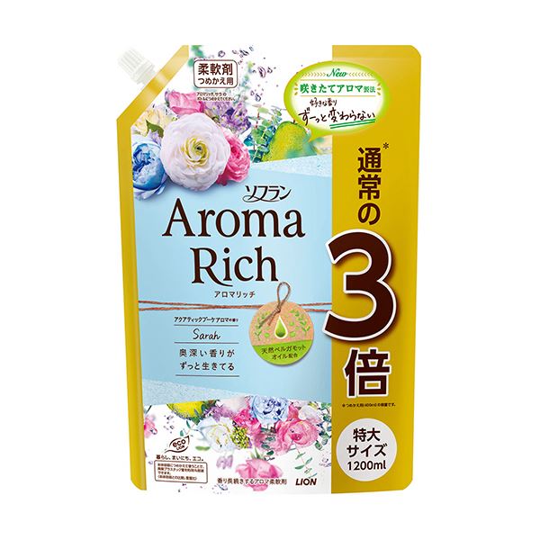 売上実績NO.1 （まとめ）ライオン ソフラン アロマリッチ サラつめかえ用特大 1200ml 1個10セット 洗濯洗剤 -  www.viacaocatedral.com.br