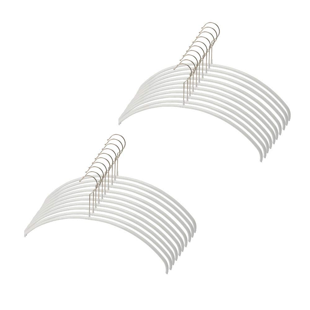マワ ドイツのすべらない ハンガー エコノミック 40P 20本組 ホワイト