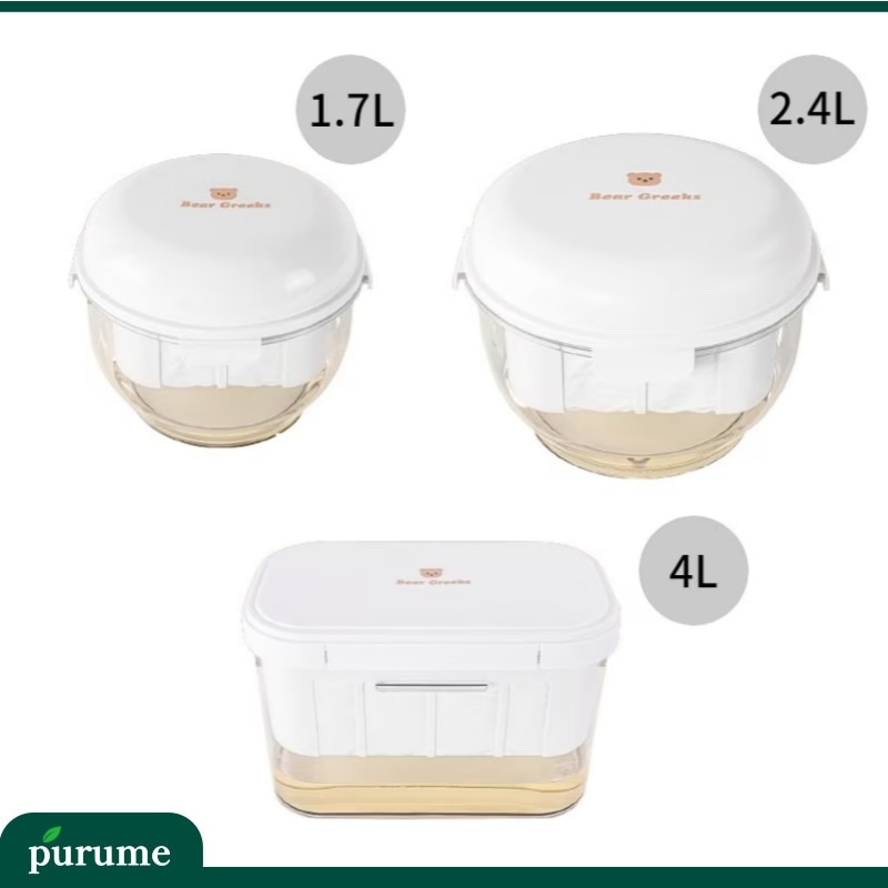 グリークヨーグルトメーカー 1.7L, 2.4L, 4L/自家製