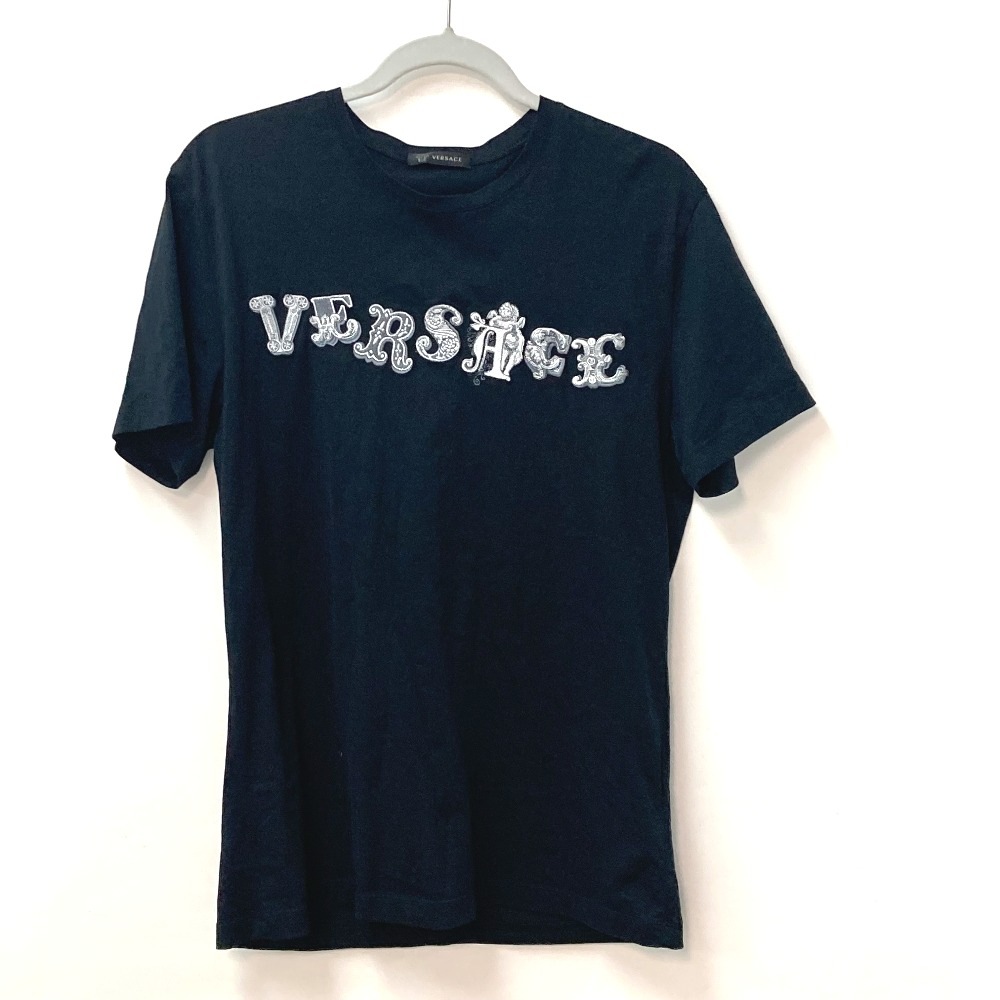 半袖Ｔシャツ ロゴ 刺繍 アパレル トップス 半袖 コットン ブラック