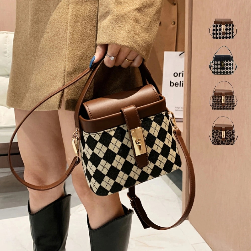 ミニショルダーバッグ 斜めがけ レトロ 風(T)