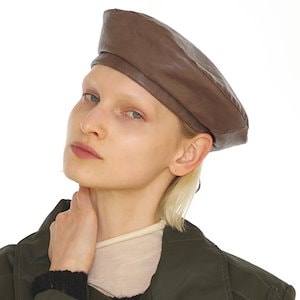 UNDERCONTROL正規品 PLATE BERET / STRAP / LEATHER ベレー帽