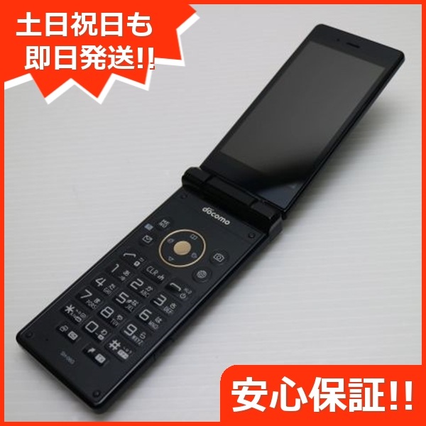 美品 SH-06G AQUOSケータイ ブラック ガラケー 121
