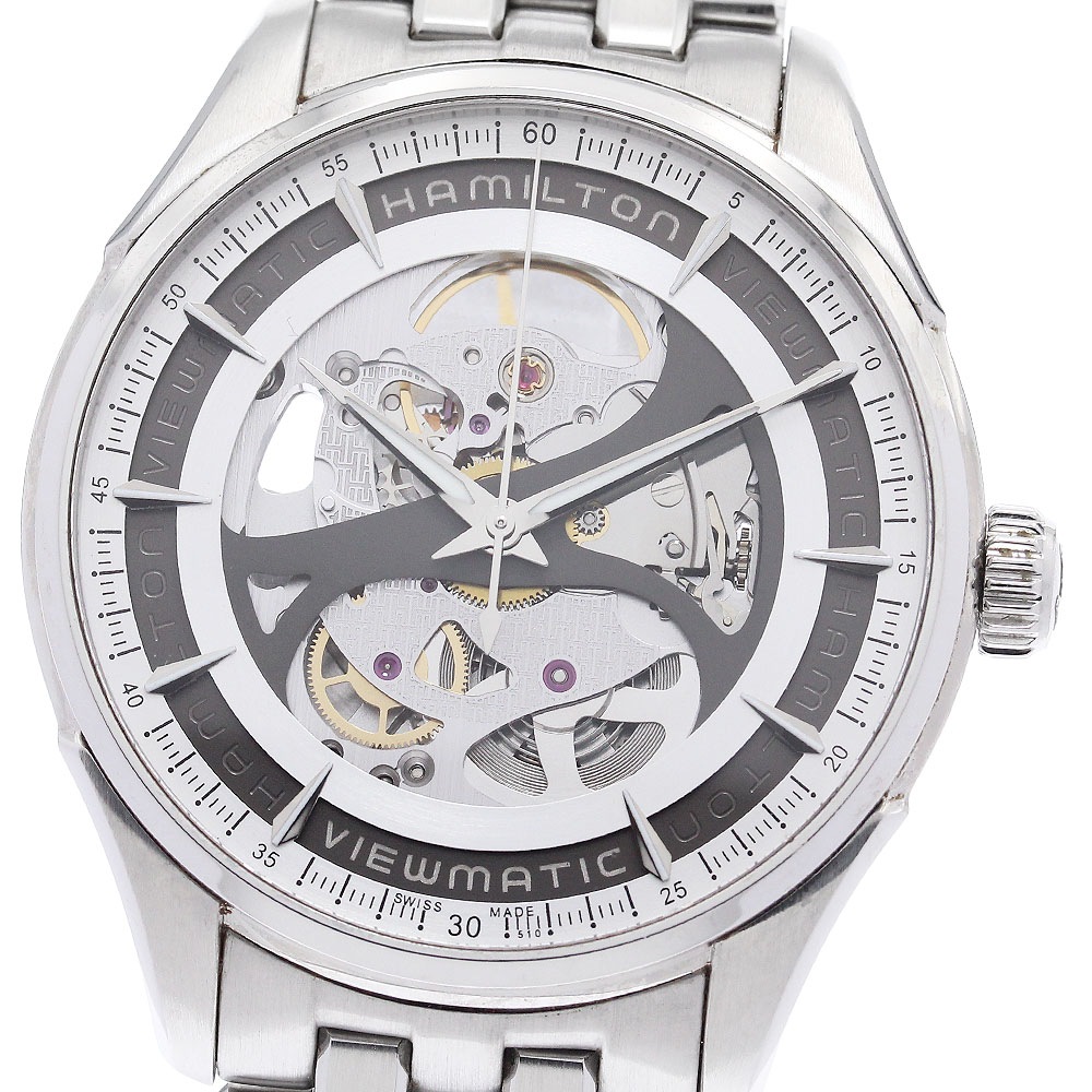 ハミルトン HAMILTON H42555151 ジャズマスター ビューマチック 自動巻き メンズ 保証書付き_943132【中古】