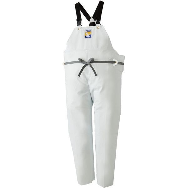 マリンエクセル 胸当て付ズボンホワイトLL No.12063611
