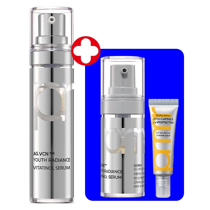 [15g+7g] ユース ラディアンス ビタチノール セラム 15g (クリーム 15ml + エッセンス 30ml + クレンザー 30ml + ピーリング 15ml) premera