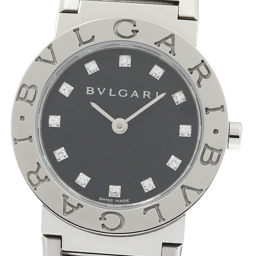ブルガリ BVLGARI BB26SS ブルガリブルガリ 12Pダイヤ クォーツ レディース 良品 保証書付き_938655【中古】