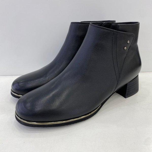 女性セミフォーマルアンクルブーツ PFDWSB861BK HSIF1A GN