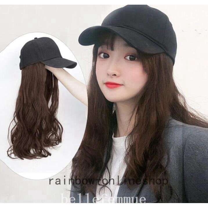 メガ割ウィッグ キャップ 帽子付きウィッグ 髪付き帽子 ロング レディース かつら ロング巻き つけ毛 自1634