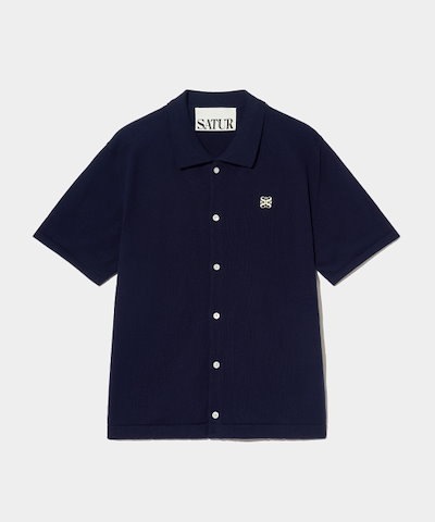 【SATUR】★ベーシック コットン カラー ハーフ カーディガン★ プロフェッショナルなイメージを向上させる SATUR ベーシック