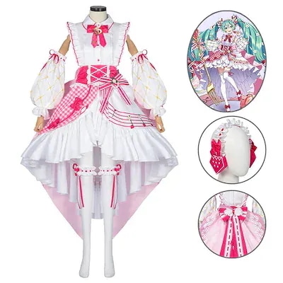 VOCALOID 初音ミク コスプレ変装仮装 コスプレ衣装 Hatsune Miku 15周年記念 ロリータLolita ドレス ワンピース 文化祭 学園祭 ハロウィン