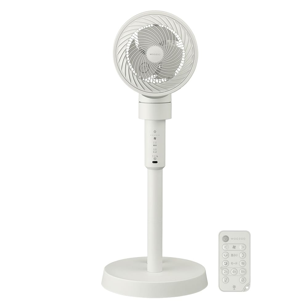 【節電対策】 アイリスオーヤマ サーキュレーター扇風機 DCスタンドファン STF-DC15TEC-W ホワイト