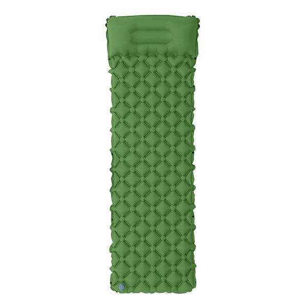 エアーマット キャンプマット ポンプ式 アウトドア エアーベッド 車中泊 登山 テントマット マットレス 枕付き シングル 折りたたみ 防災