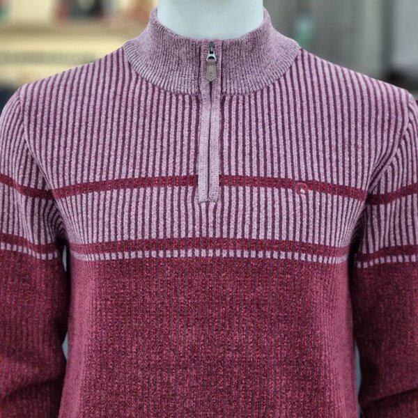 冬の新作 ストライプ ハーフジップ セーターPPKR4906785_SH