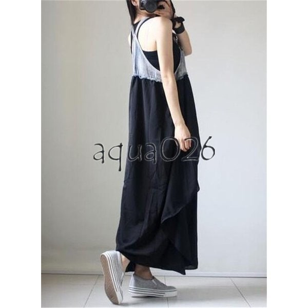 オールインワンセットアップサロペットデニムサロペットオーバーオールレディースサロペットスカートワンピースデニムオールインワンゆったりデニ