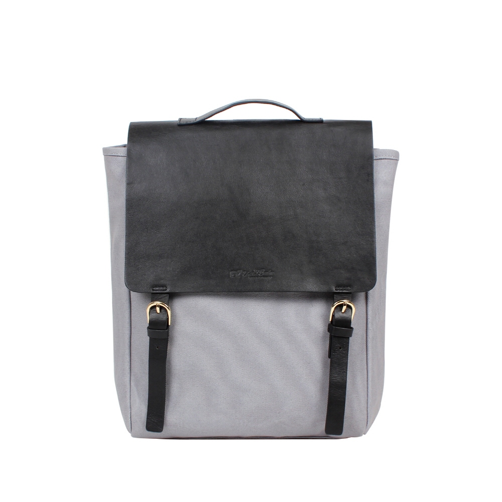 ユナイテッドバンブーULB021_キャンバスレザーバックパックカムデン_グレー