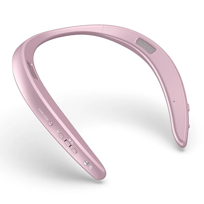 ウェアラブルネックスピーカー AN-SS3-P ピンク