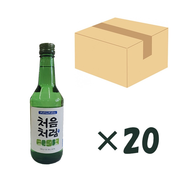 【お酒は20歳から】『チョウムチョロム(360ml) 』1BOX20本入 伝統の緑瓶 韓国の焼酎