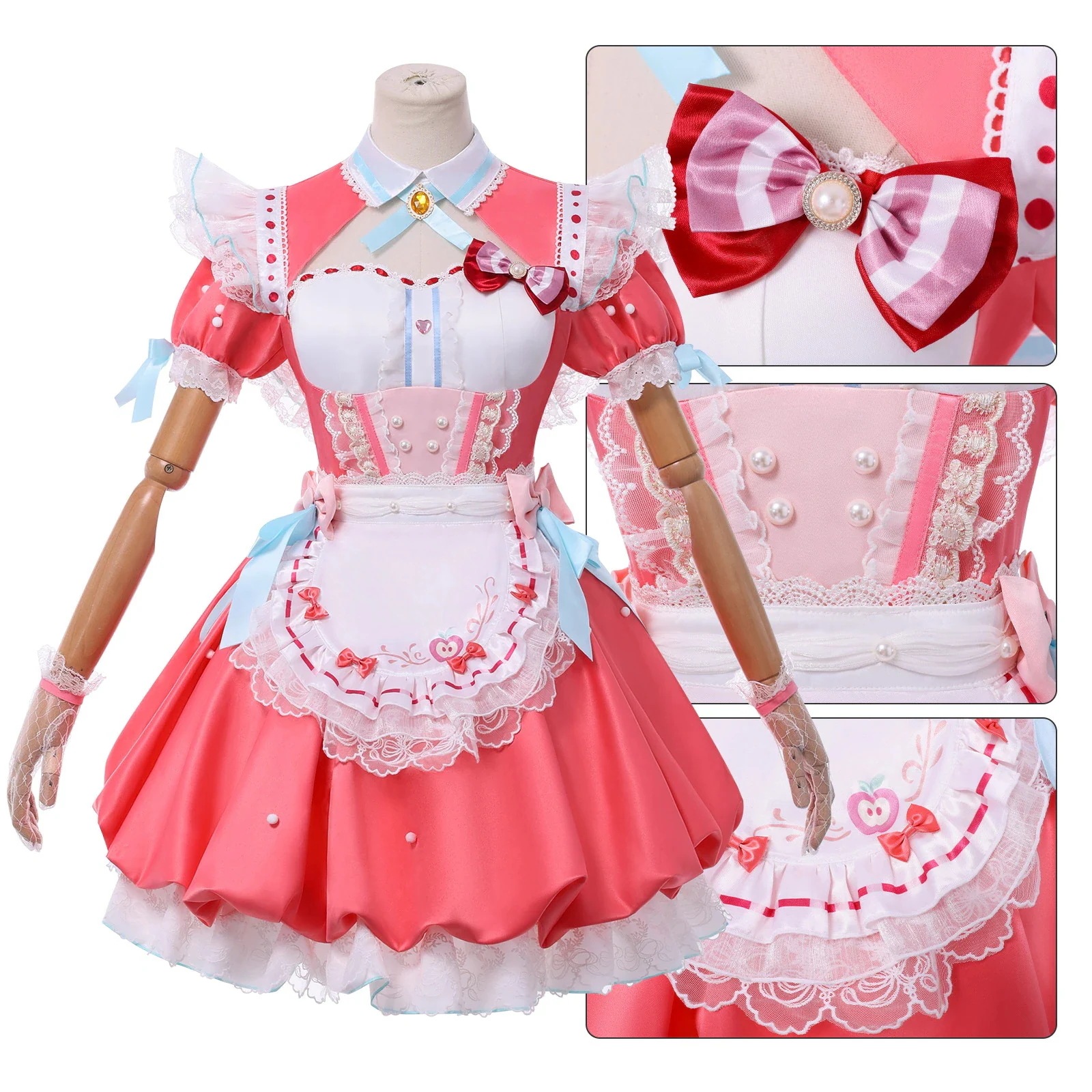 永劫無間のコスム キティちゃん キャラクター - 胡桃 コスプレ衣装 二次元アニメパフォーマンス衣装 ロリータ～メイド ドレス 衣装コスム