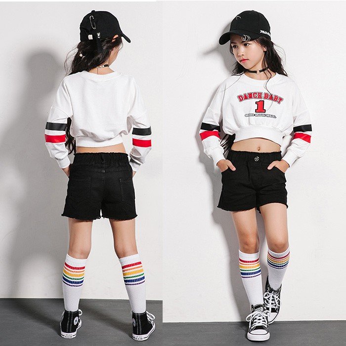 【セットアップ】ダンス 衣装 ヒップホップ キッズ セットアップ ファッション tシャツ パンツ ダ