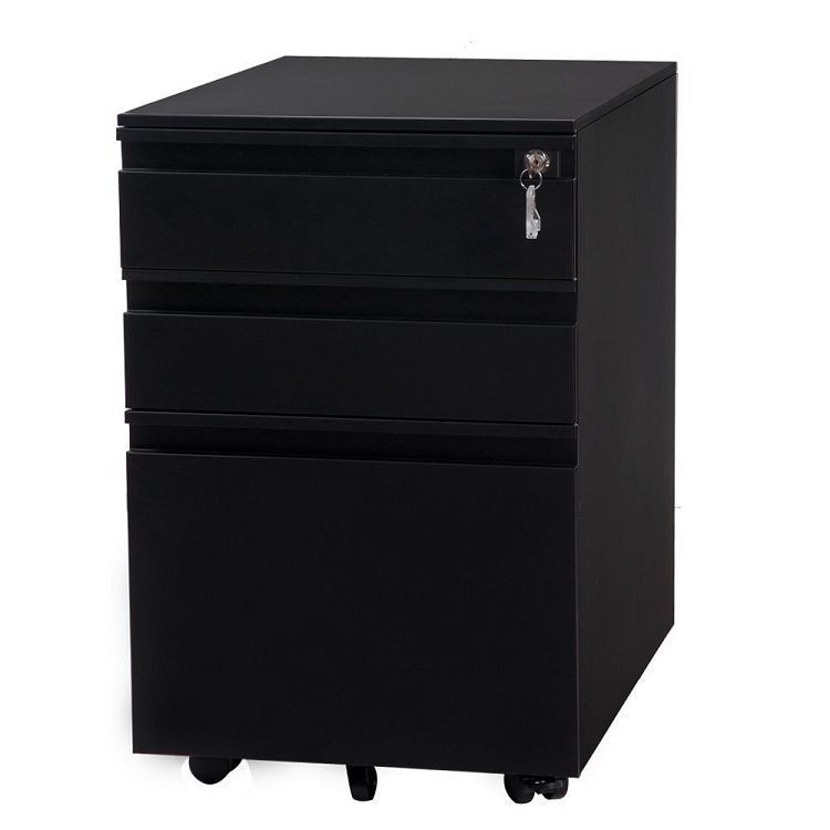 大容量 3段 組立て不要 オフィスワゴン デスクワゴン 完成品 サイドワゴン オフィスワゴン