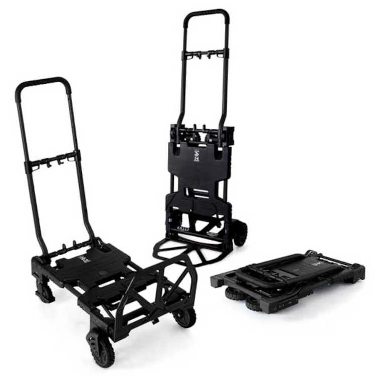 花岡車輌 F-CART 2×4（フラットカートツーバイフォー） 折りたたみW38.5×D64×H13cm ブラック #FCART2X4-BK