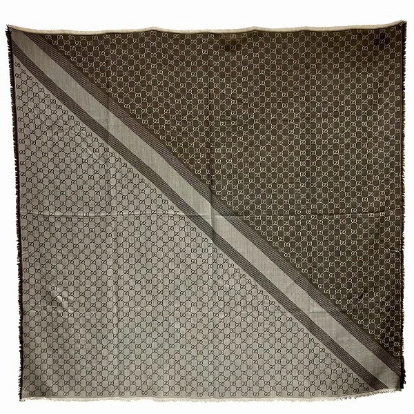 グッチ GUCCI GG柄 大判 正方形 ブランド小物 ストール レディース 【中古】