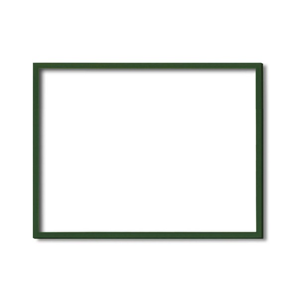 ( 木製額 ) デッサン額 小全紙サイズ 660×510mm グリーン 壁掛けひも付き UVカットアクリル 木製 フレーム 額縁 額