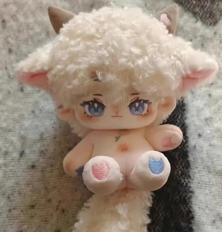 20cm 無属性ぬいぐるみ　コットン ドール　棉花娃娃　本体のみ　スケルトン有