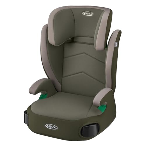 GRACO(グレコ) ジュニアシート シートベルト固定 ジュニアプラスネクスト R129適合 3歳半頃12歳頃まで カップホルダー付 背もたれ取り外し可 (フォレストカーキ) 2198155