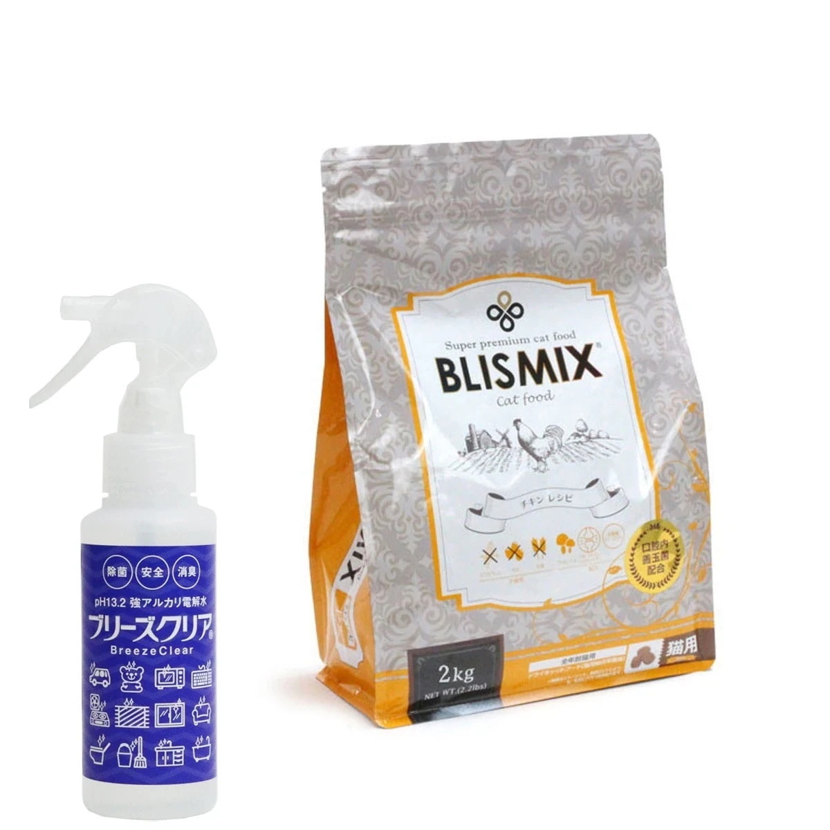 【カナダ産に変更済み】猫用 チキン 2kg【ph13.2強アルカリ電解水100ml付き】 5,610円